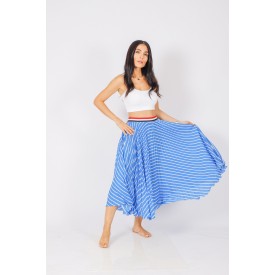 ÇİZGİLİ PİLİSE ETEK BOHO LOVES ELİF MISIRLI